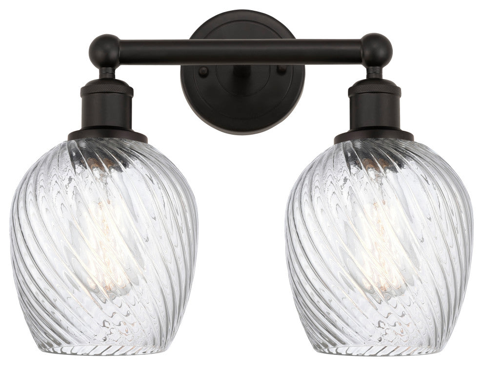 Innovations 616-2W-OB-G292 Salina 2 Light Bath Vanity Light, Oil Rubbed Bronze
