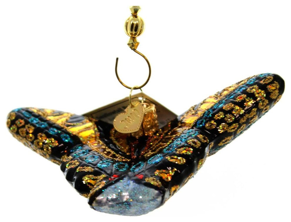 Old World Christmas Swallowtail Butterfly Glass Ornament Flutter Wings 12164