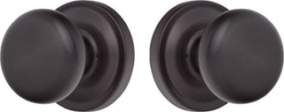 Rockwell Premium Solid Brass Sandhill Knob Privacy Set, Antique Black