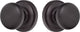 Rockwell Premium Solid Brass Sandhill Knob Privacy Set, Antique Black