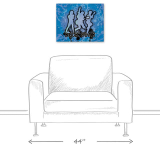 Rock Star Blue 20x16 Canvas Wall Art