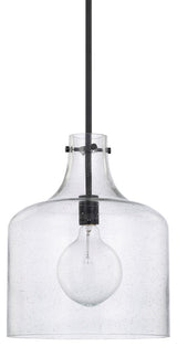 Capital Lighting 325712 1 Light 15" Tall Pendant - Matte Black