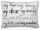 My Sweetheart 14x20 Lumbar Pillow