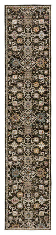 Adeline Vintage Bohemian Brown/ Multi Area Rug Runner 2'3" x 8'