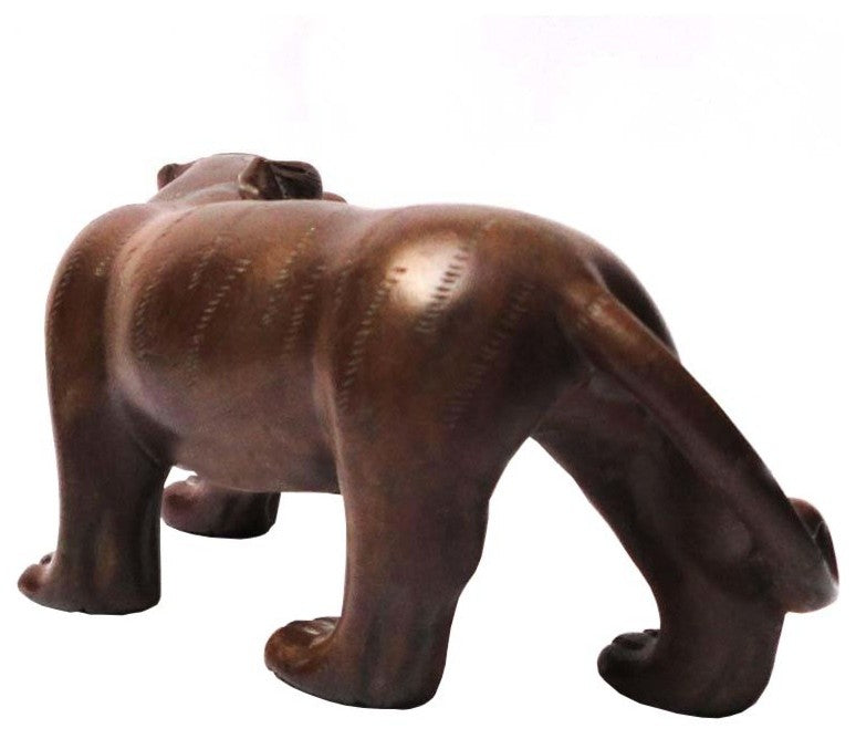 Handcrafted Boxwood Chinese Zodiac Lucky Feng Shui Tiger Figure hvs481