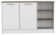 Kitchen Island Teramo, Kitchen, White / Dark Brown