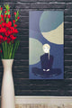 Epic Graffiti "Blue Planets" by Sai Tamiya, Giclee Canvas Wall Art, 20"x40"