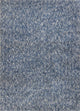 HomeRoots 8' x 11' 'Indigo and Ivory Heather Shag Area Rug