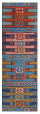 Surya Sajal SAJ-1063 8'x10' Rug, Sky Blue/Lime/Blue/Bright Pink/Bright Orange
