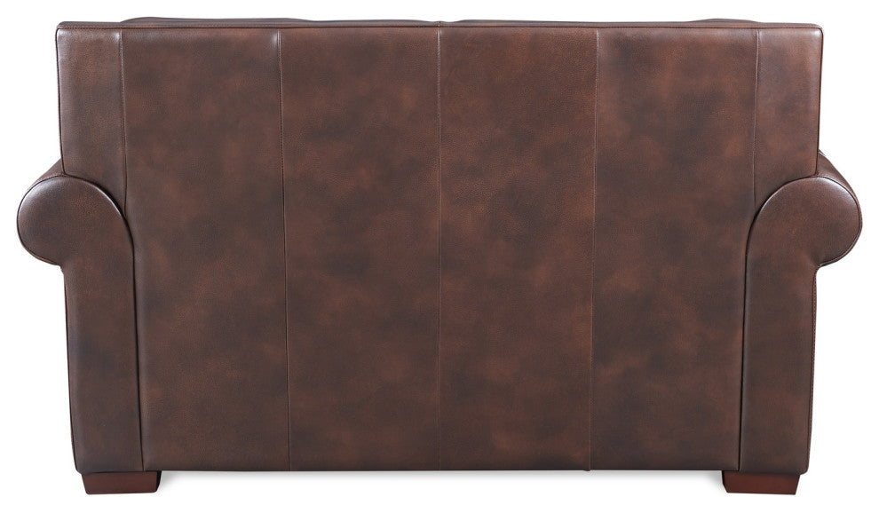 Toulouse Top Grain Leather Loveseat