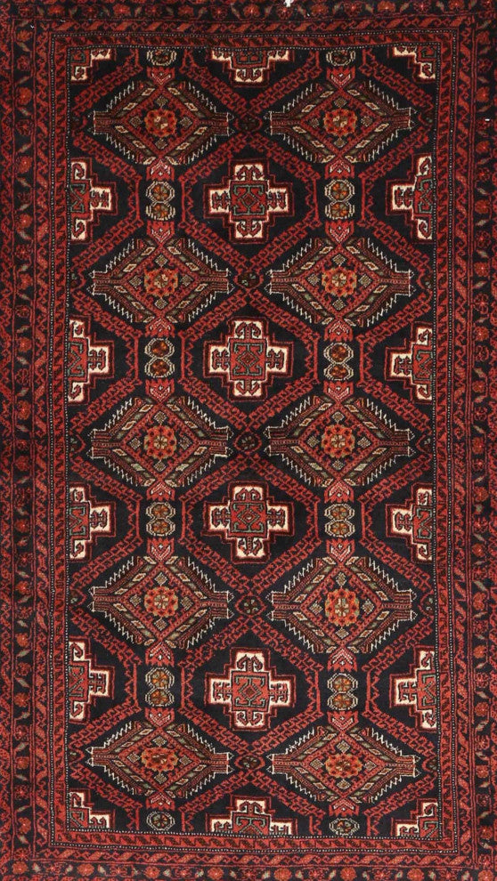 Ahgly Company Indoor Rectangle Traditional Area Rugs, 2' x 4'