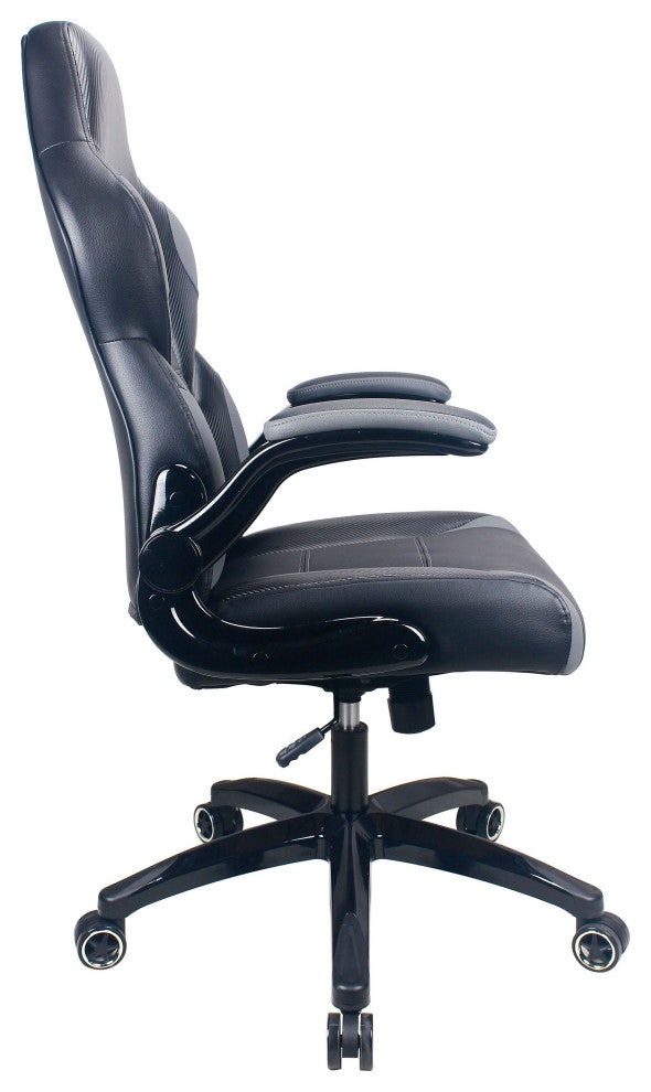 Playr Faux Leather Ergonomic Gaming Chair, Raynor Gaming, Gray