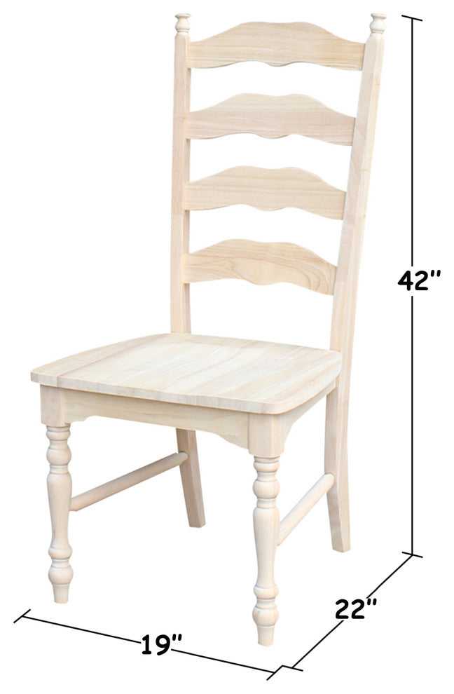 Maine Ladderback Chairs, Set of 2
