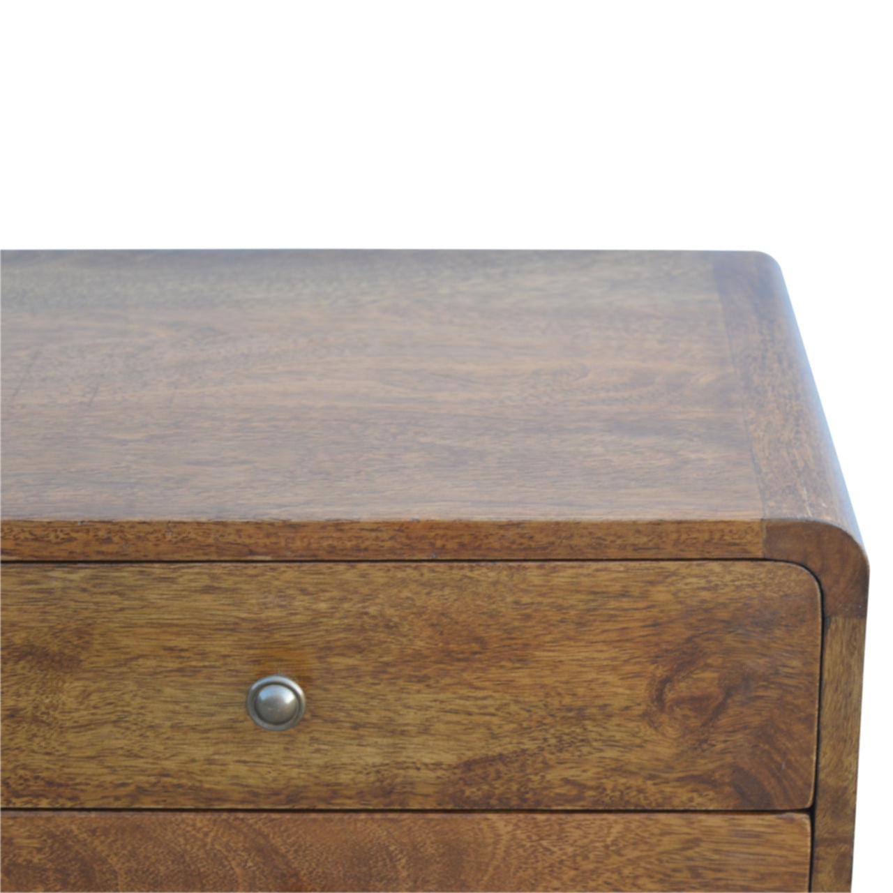 Curved Chestnut Nightstand
