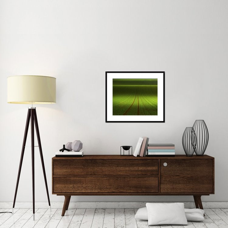 "November Green" Framed Digital Print by Franz Schumacher, 32x28"