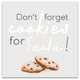 Christmas Cookies Santa 24x24 Canvas Wall Art