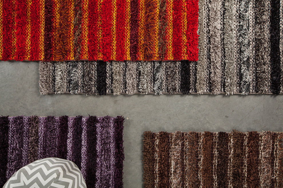 Lavasa Contemporary Area Rug, Purple, 5'x7'6"