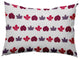 Leaf Stripe Accent Pillow, Plum, 14"x20"