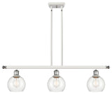 Innovations 516-3I-WPC-G122-6-LED 3 Light Island Light, White, Polished Chrome