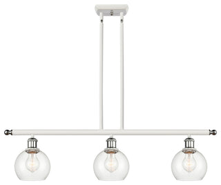 Innovations 516-3I-WPC-G122-6-LED 3 Light Island Light, White, Polished Chrome
