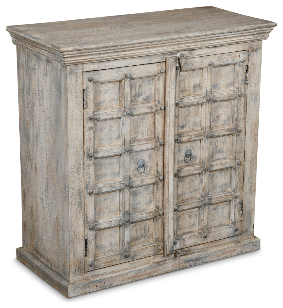 Dale Distressed Antique 2 Door Accent Cabinet