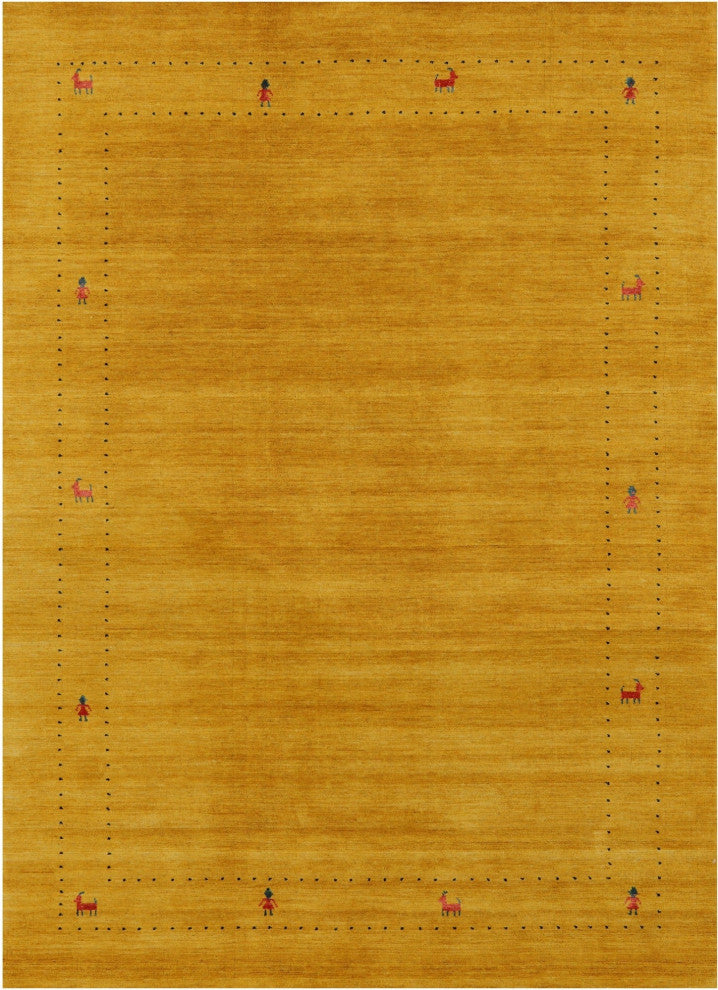 Persian Gabbeh Hand KNotted Wool Rug 5' 0" X 7' 0" - Q15156