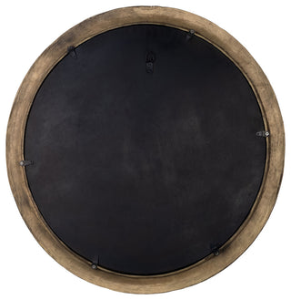 Metal, 29", Hurricane Pttrn Mirror, Bronze