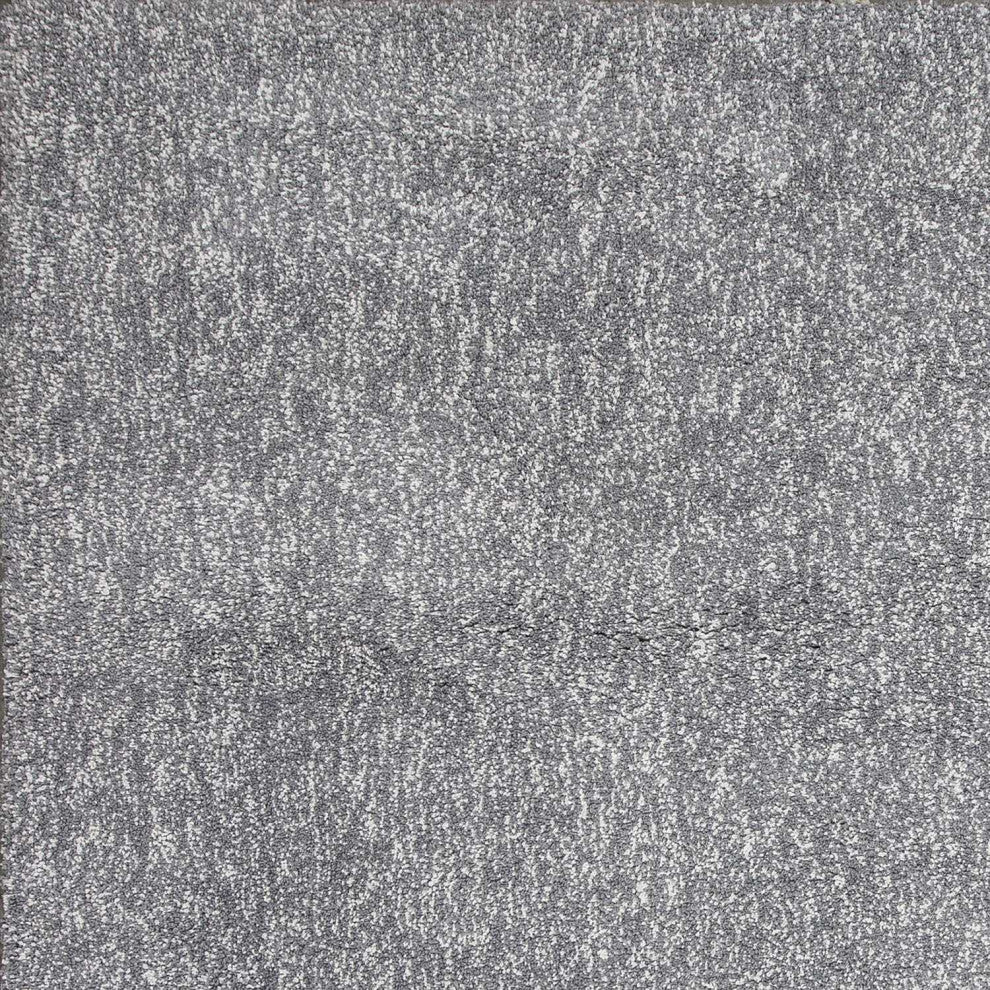 HomeRoots 9' x 13' Polyester Grey Heather Area Rug