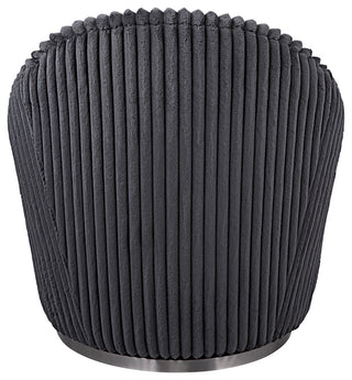 Uttermost Crue Gray Fabric Swivel Chair
