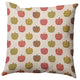 18"x18" Apple Pattern Decorative Throw Pillow, Olive