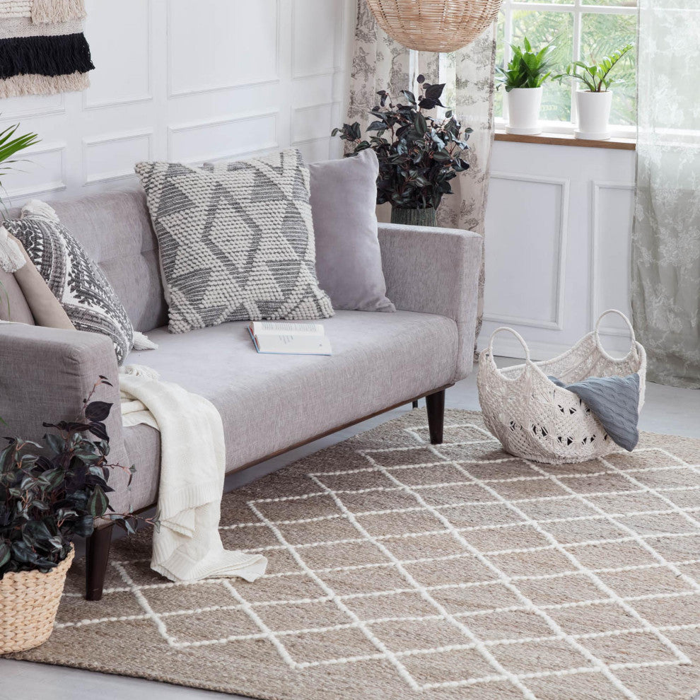 Hopscotch Wool Diamonds Rug, 8''x10''