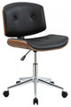 20"x22"x31" Black and Walnut Office Chair
