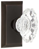 Studio Plate Passage Chateau Door Knob, Timeless Bronze