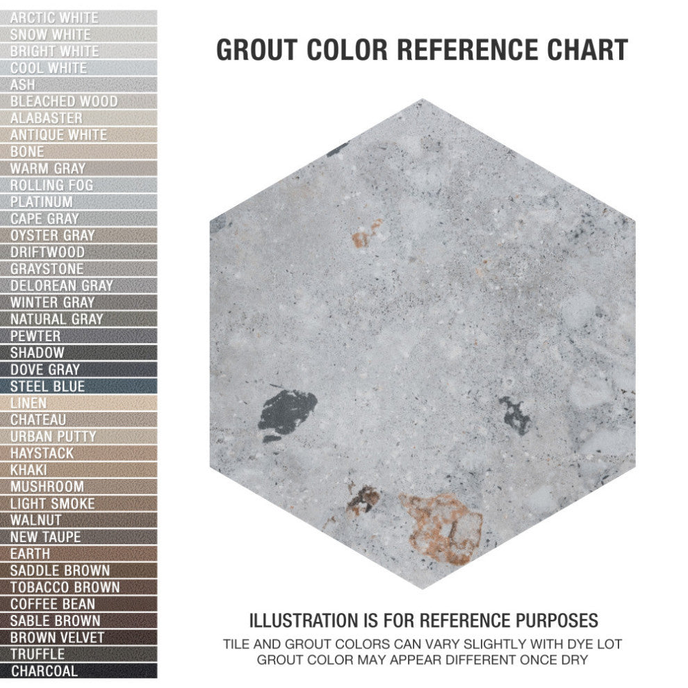 Recycle Hex River Multicolor Porcelain Floor and Wall Tile Sample