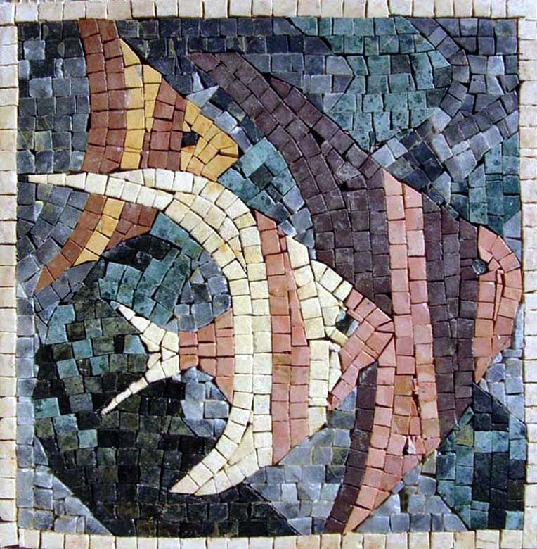 Colorful Fish Mosaic, 15x15