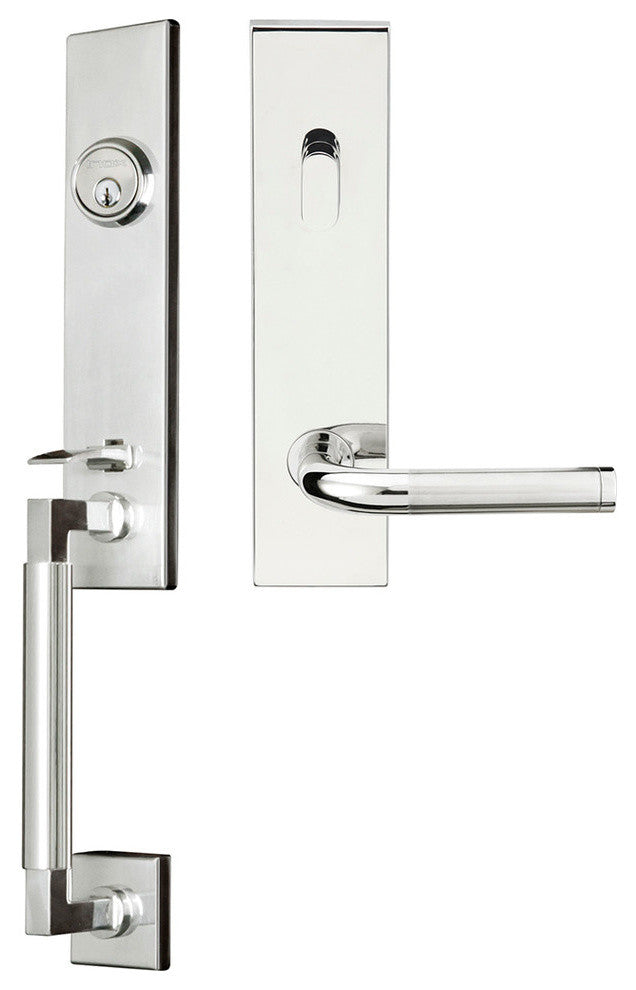 Vienna Lever, Tubular Entry Handleset, Right Hand