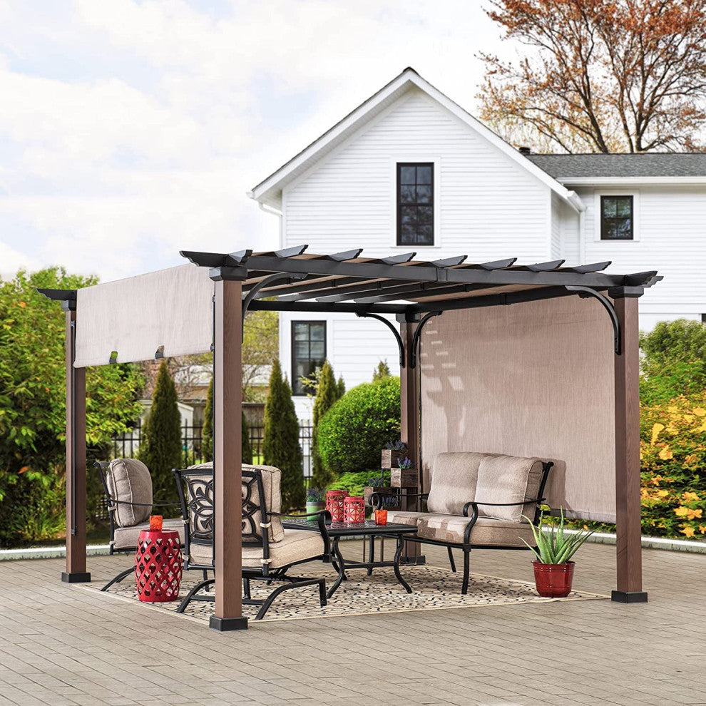 Sunjoy 11'x11' Steel Pergola
