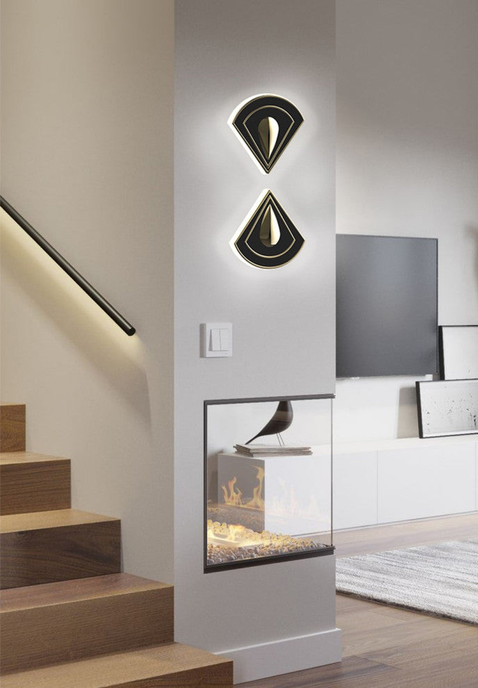 Manacor | Creative Copper LED Wall Light, 2 Heads, Warm Light