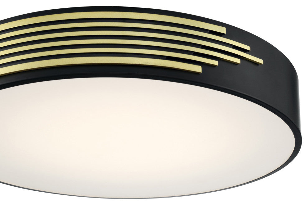 Access Lighting 49952LEDD/ACR Maestro 22"W LED Flush Mount Drum - Black