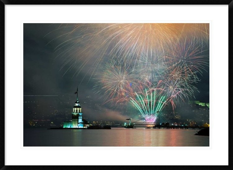 "Celebration" Framed Digital Print by Ibrahim Canakci, 38"x28"