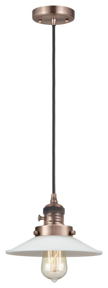 Innovations 201CSW-AC-G1-LED 1 Light Pendant, Switch, Antique Copper