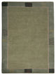 Hand Knotted Tibbati Wool Area Rug Contemporary Green