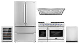 5-Piece Kitchen, 48" Gas Range and 48" Under Cabinet Range Hood
