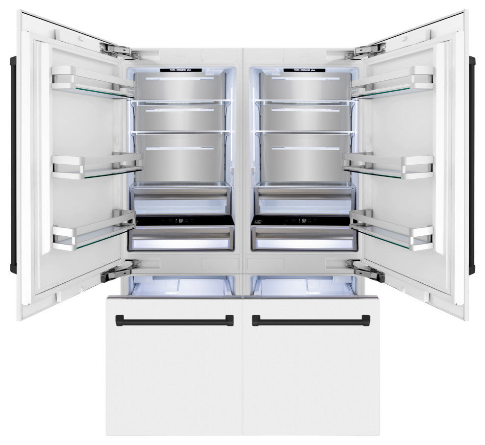 ZLINE Refrigerator With Internal Water, White Matte RBIVZ-WM-60-MB