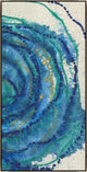 36x72 All Mixed Up VIII, Framed Artwork, Silver
