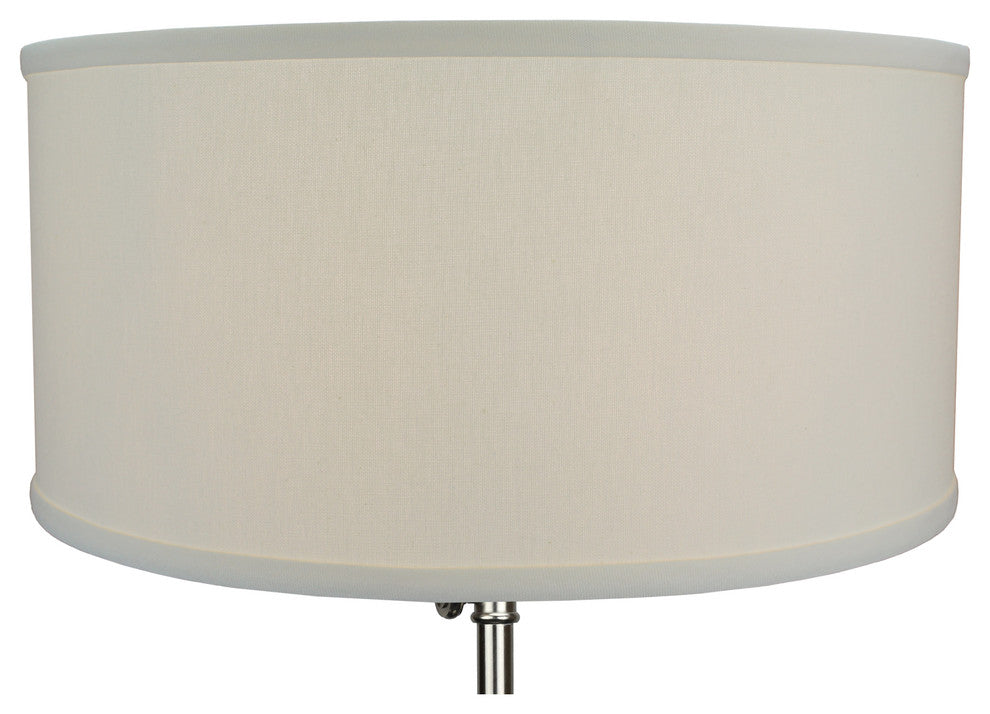 Fenchel Shades, 17"x17"x8" Spider Attachment Drum Lamp Shade, Linen