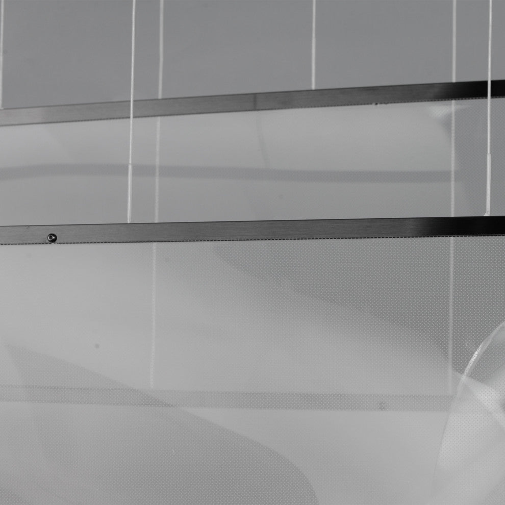 ET2 E24873-133 Rinkle 51\"W LED Multi Light Linear Abstract - Brushed Gunmetal