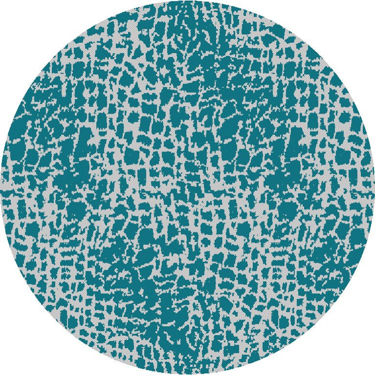 KAS Provo 5750 Teal Safari Area Rug, 7'10" Round