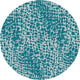 KAS Provo 5750 Teal Safari Area Rug, 7'10" Round