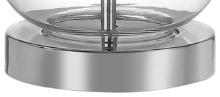 Anya 20.5" Mini Glass Table Lamp, Clear, Single